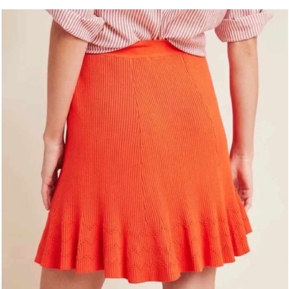 Anthropologie Maeve Jovie Ribbed Sweater Skirt